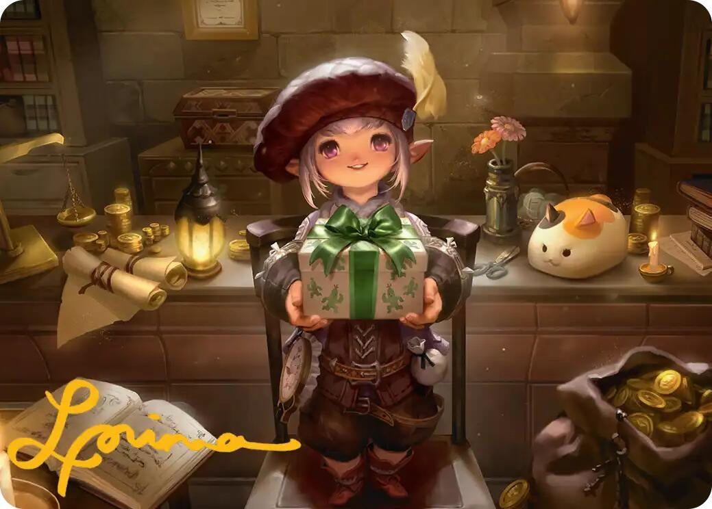 Image for Tataru Taru Art Card (Gold-Stamped Signature) (25) (Art Series: FINAL FANTASY) - Magic: The Gathering