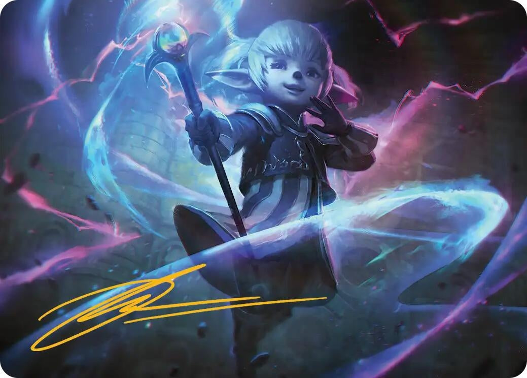 Image for Shantotto, Tactician Magician Art Card (Gold-Stamped Signature) (16) (Art Series: FINAL FANTASY) - Magic: The Gathering