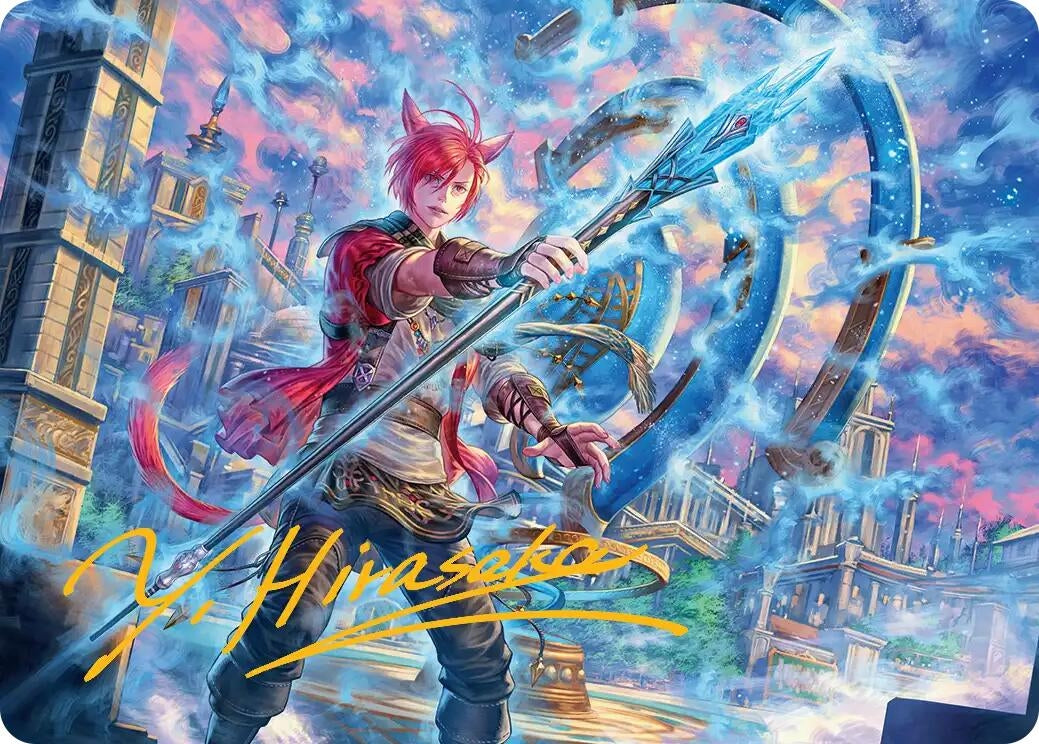 Image for G'raha Tia, Scion Reborn Art Card (19) (Gold-Stamped Signature) (19) (Art Series: FINAL FANTASY) - Magic: The Gathering