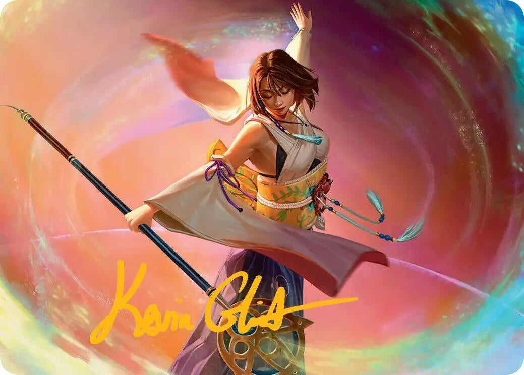 Image for Yuna, Grand Summoner Art Card (Gold-Stamped Signature) (22) (Art Series: FINAL FANTASY) - Magic: The Gathering