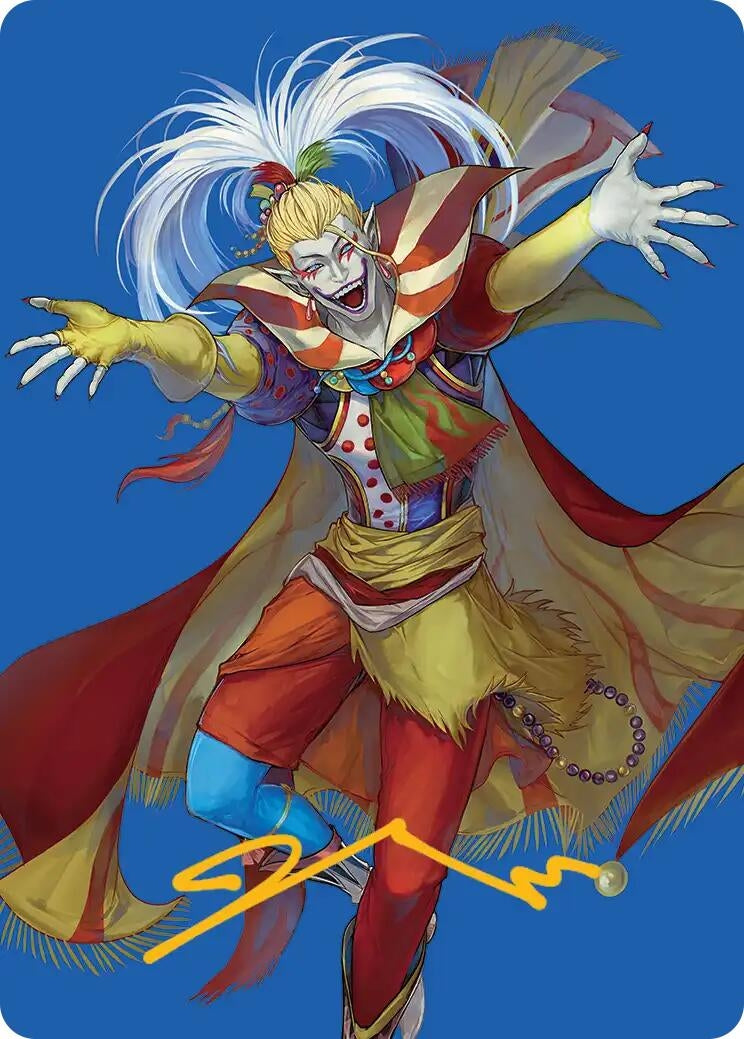 Image for Kefka, Court Mage Art Card (Gold-Stamped Signature) (46) (Art Series: FINAL FANTASY) - Magic: The Gathering