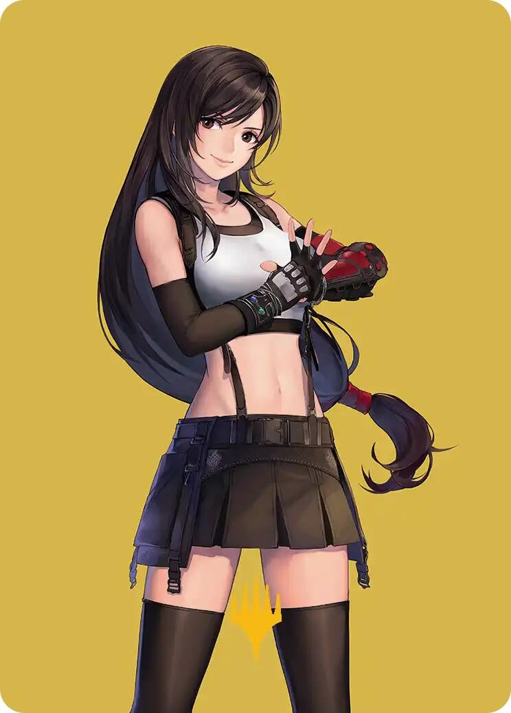 Image for Tifa, Martial Artist Art Card (Gold-Stamped Planeswalker Symbol) (52) (Art Series: FINAL FANTASY) - Magic: The Gathering