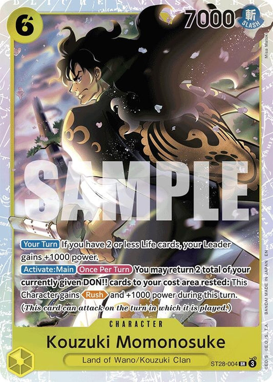 Image for Kouzuki Momonosuke (ST28-004) (Starter Deck 28: GREEN/YELLOW Yamato) - One Piece Card Game