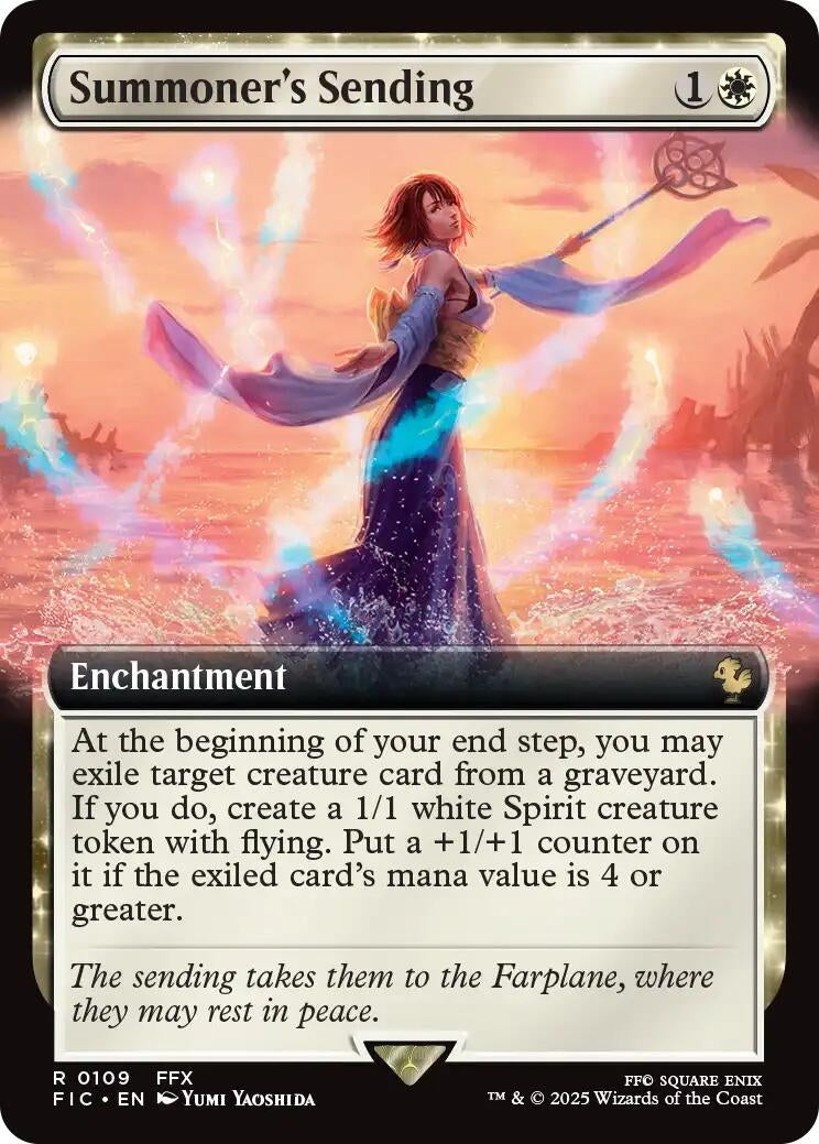 Image for Summoner's Sending (Extended Art) (109) (Commander: FINAL FANTASY) - Magic: The Gathering