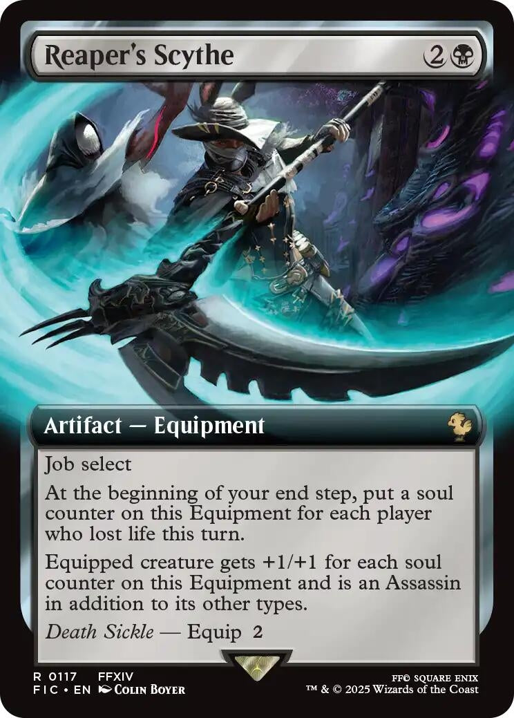 Image for Reaper's Scythe (Extended Art) (117) (Commander: FINAL FANTASY) - Magic: The Gathering