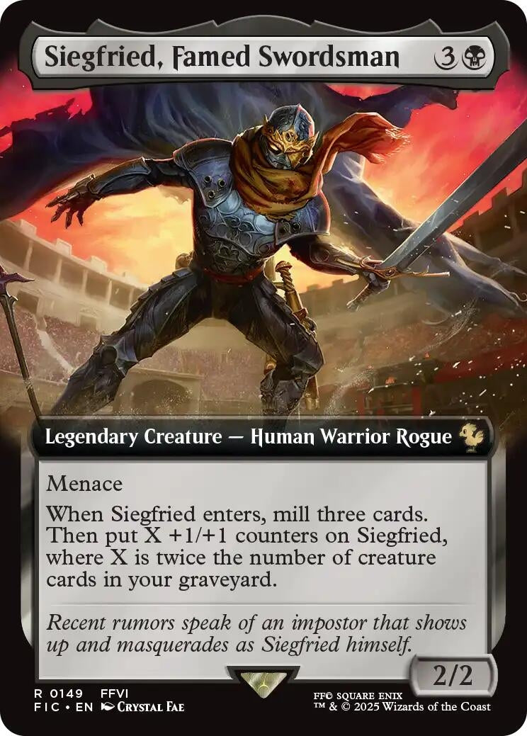 Image for Siegfried, Famed Swordsman (Extended Art) (149) (Commander: FINAL FANTASY) - Magic: The Gathering