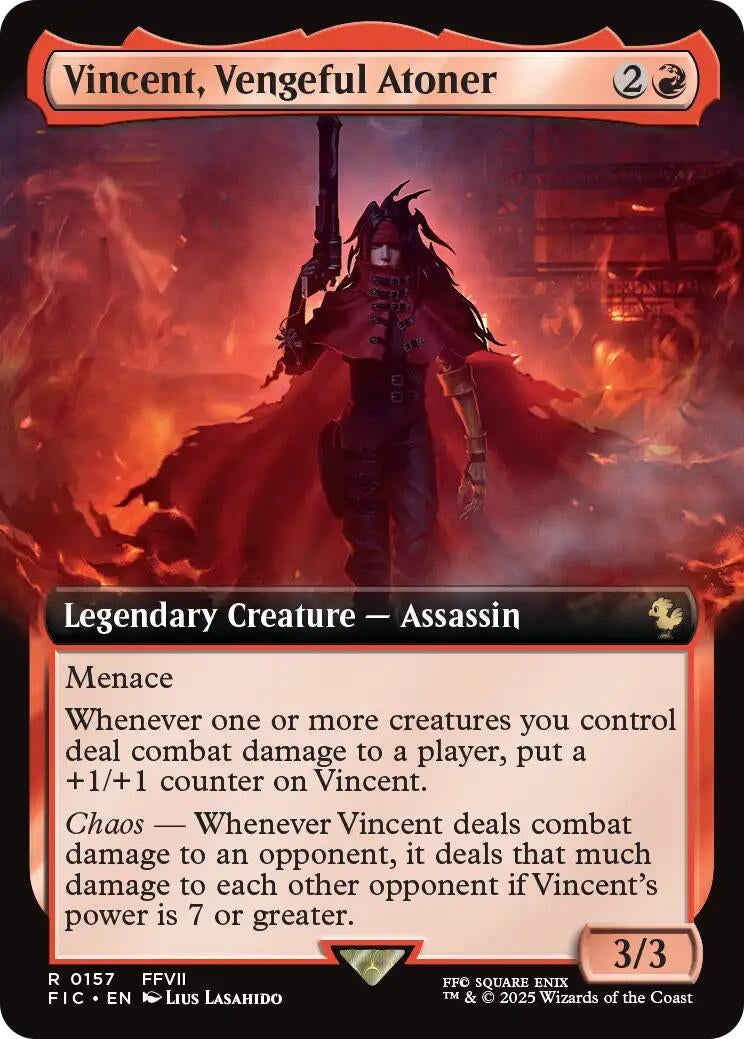Image for Vincent, Vengeful Atoner (Extended Art) (157) (Commander: FINAL FANTASY) - Magic: The Gathering