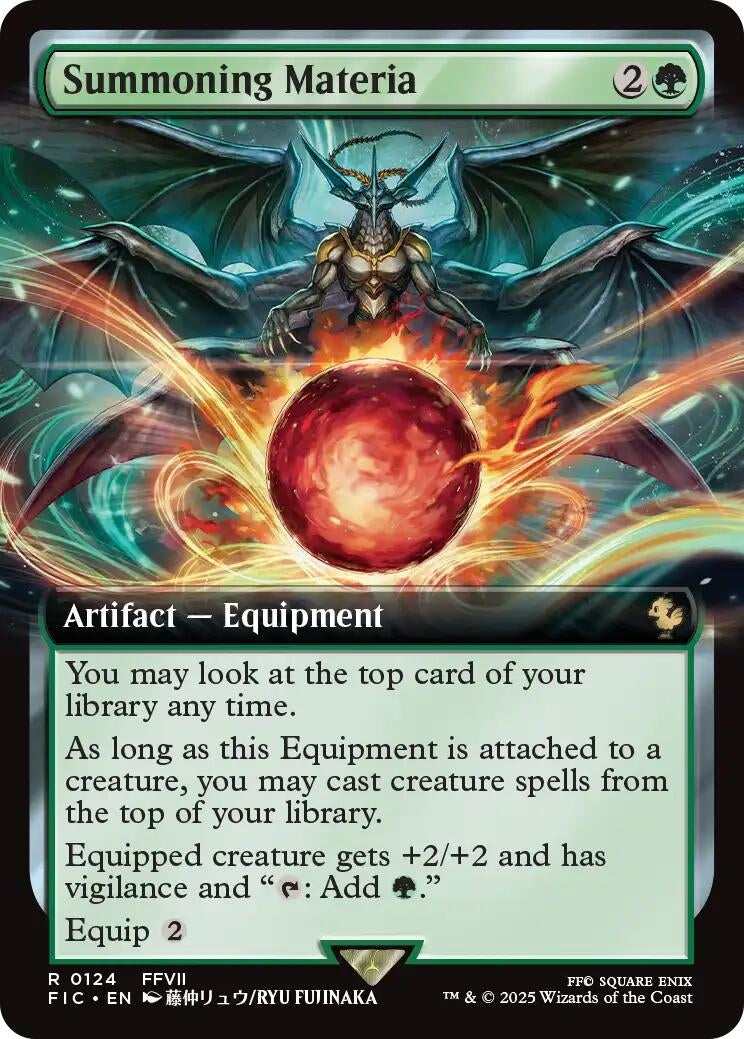 Image for Summoning Materia (Extended Art) (124) (Commander: FINAL FANTASY) - Magic: The Gathering