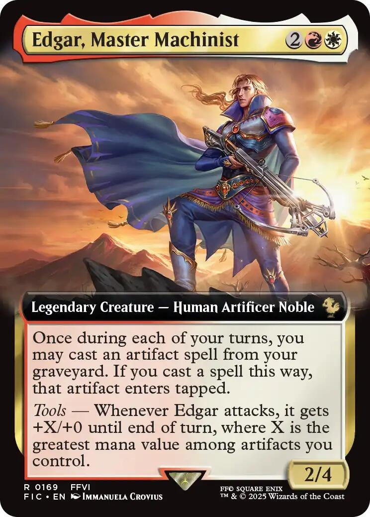 Image for Edgar, Master Machinist (Extended Art) (169) (Commander: FINAL FANTASY) - Magic: The Gathering