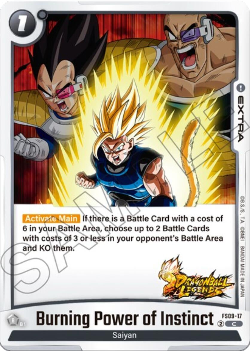 Image for Burning Power of Instinct (FS09-17) (Starter Deck 9: Shallot) - Dragon Ball Super: Fusion World