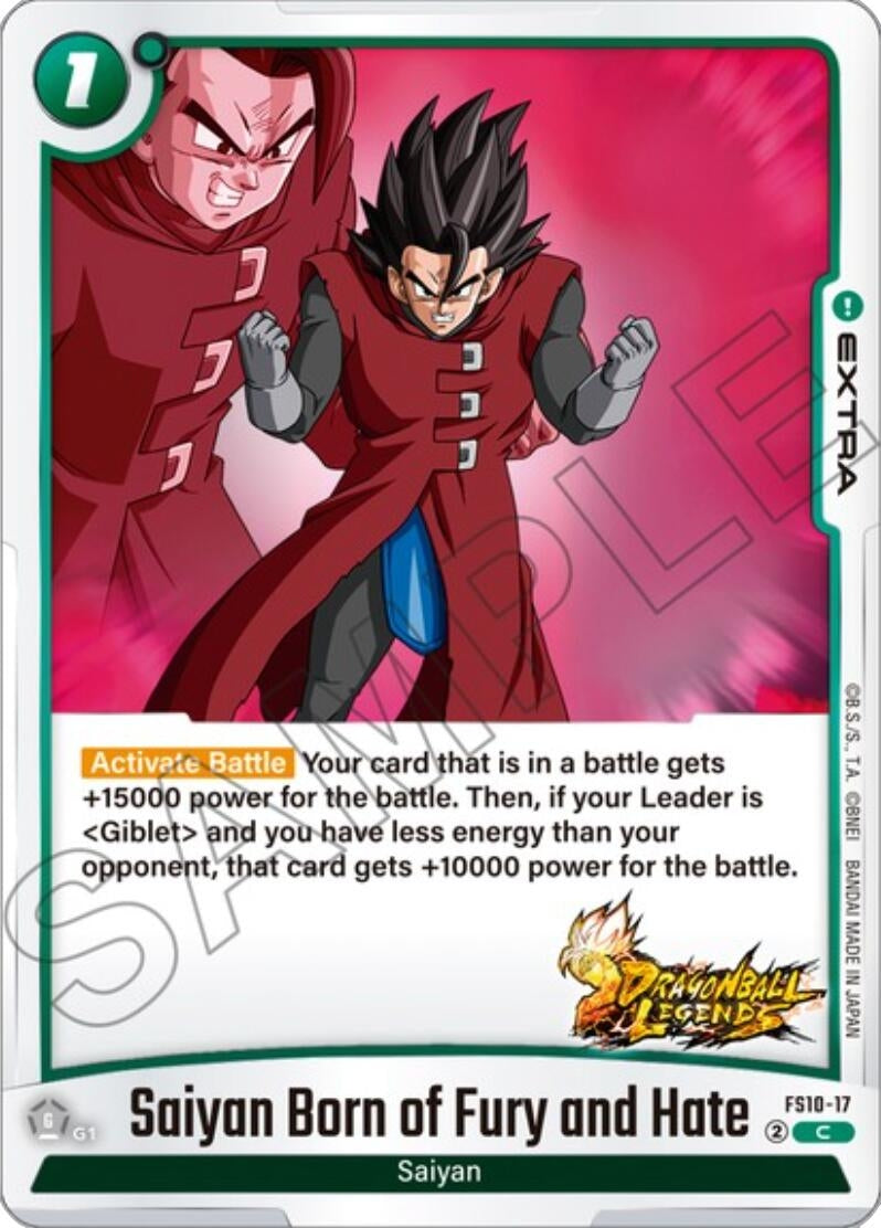 Image for Saiyan Born of Fury and Hate (FS10-17) (Starter Deck 10: Giblet) - Dragon Ball Super: Fusion World