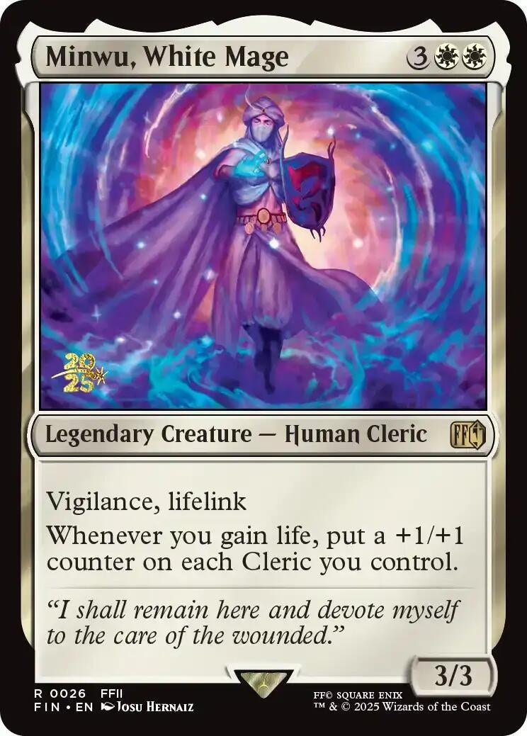 Image for Minwu, White Mage (26) - Magic: The Gathering