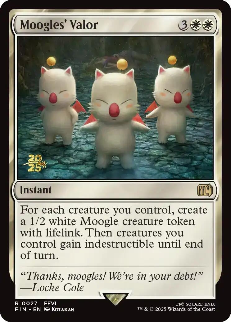 Image for Moogles' Valor (27) - Magic: The Gathering