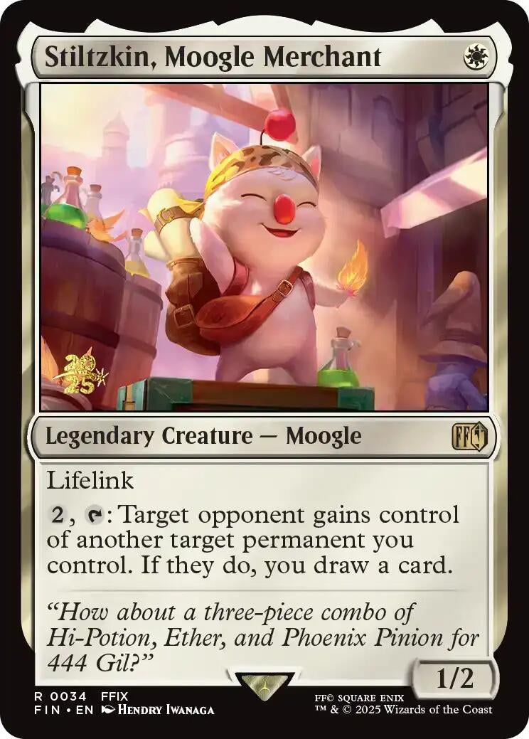 Image for Stiltzkin, Moogle Merchant (34) - Magic: The Gathering