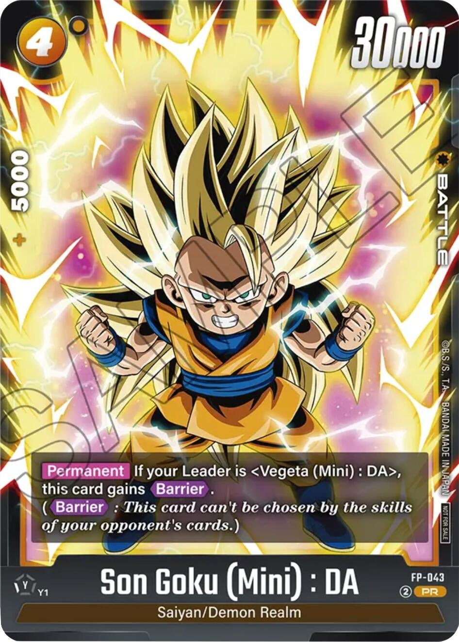 Image for Son Goku (Mini) : DA - FP-043 (FB-043) (Fusion World Promotion Cards and Packs) - Dragon Ball Super: Fusion World