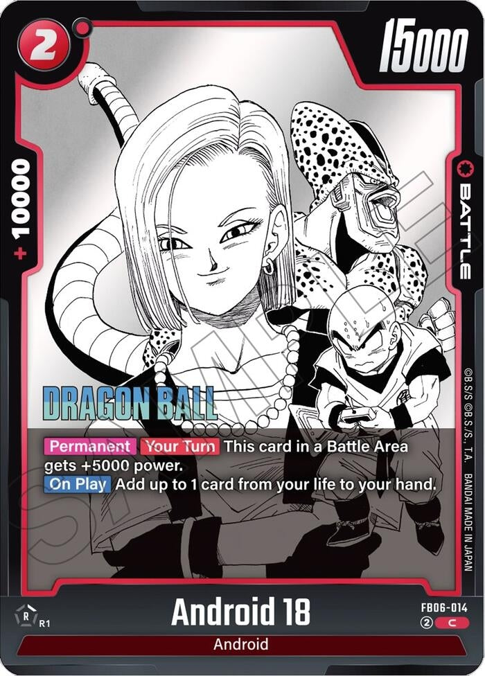 Image for Android 18 - FB06-014 (FB06-014) (Manga Booster 01) - Dragon Ball Super: Fusion World