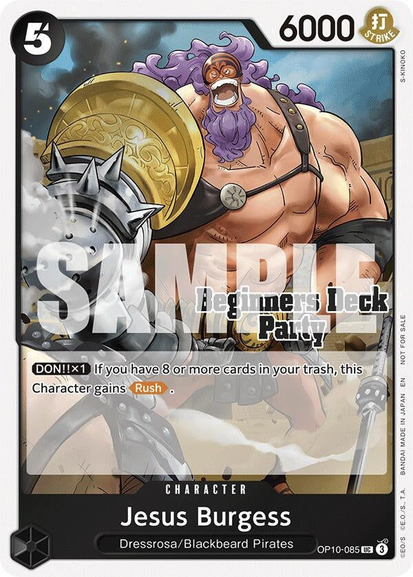 Image for Jesus Burgess (Beginners Deck Party [ST-23] - [ST-28] Participation Pack) (OP10-085) (One Piece Promotion Cards) - One Piece Card Game