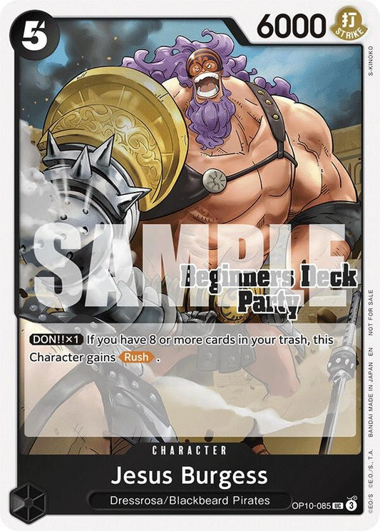 Image for Jesus Burgess (Beginners Deck Party [ST-23] - [ST-28] Participation Pack) (OP10-085) (One Piece Promotion Cards) - One Piece Card Game