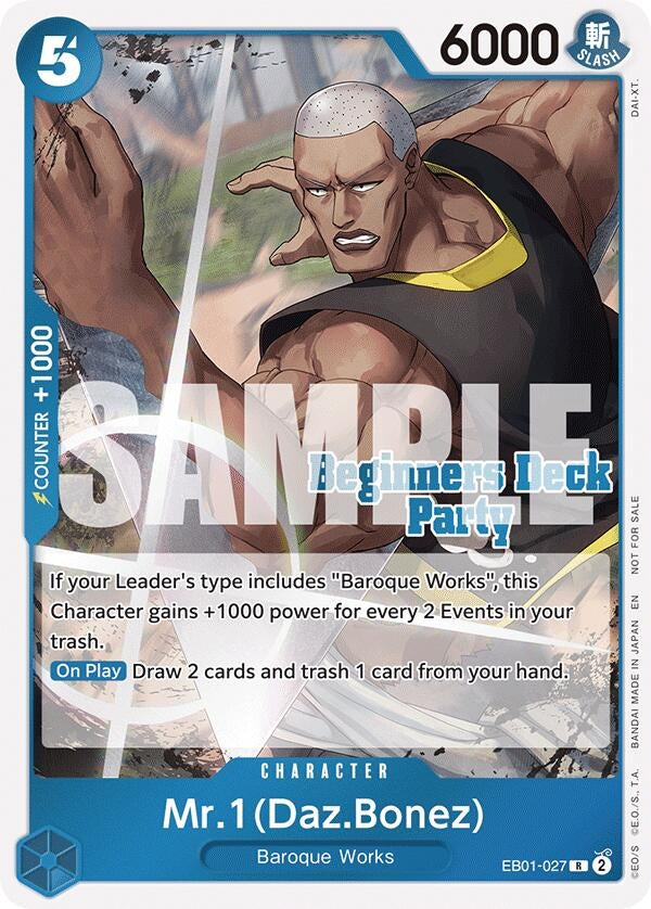 Image for Mr. 1 (Daz.Bonez) (Beginners Deck Party [ST-23] - [ST-28] Participation Pack) (EB01-027) (One Piece Promotion Cards) - One Piece Card Game
