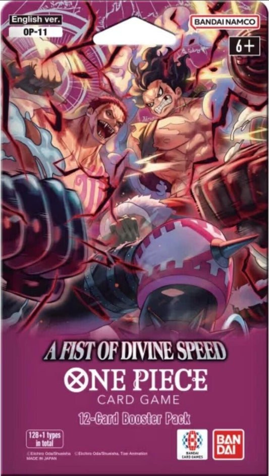Image for A Fist of Divine Speed Sleeved Booster Pack - One Piece Card Game