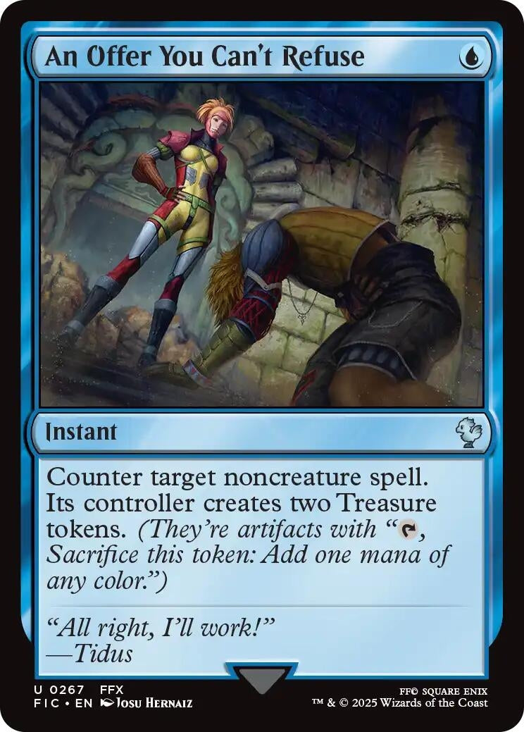An Offer You Can't Refuse (Surge Foil) (267) (Commander: FINAL FANTASY)