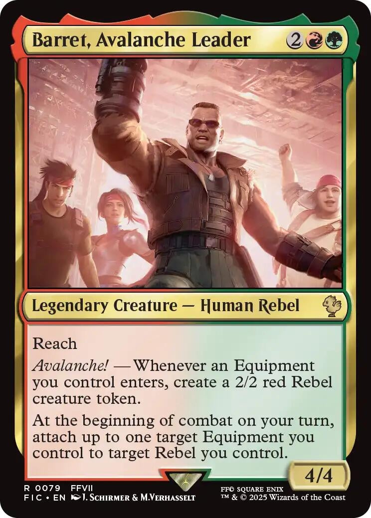 Image for Barret, Avalanche Leader (Surge Foil) (79) - Magic: The Gathering