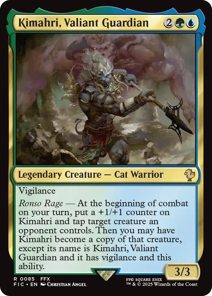 Image for Kimahri, Valiant Guardian (Surge Foil) (85) - Magic: The Gathering