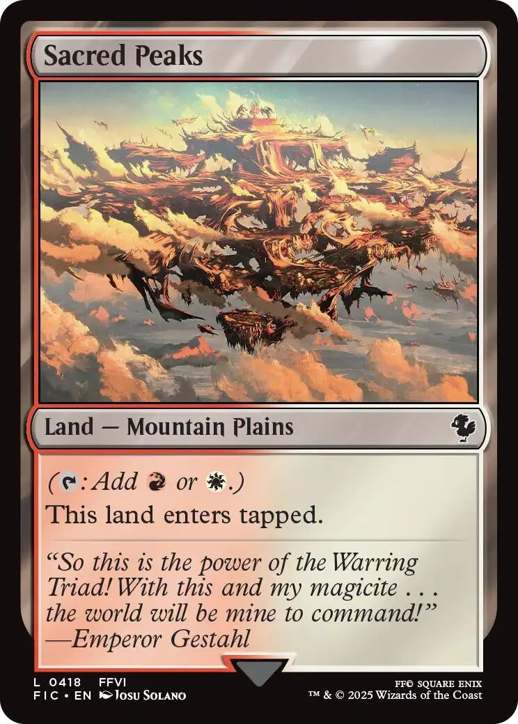 Image for Sacred Peaks (Surge Foil) (418) - Magic: The Gathering