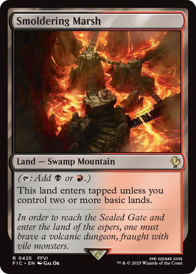 Image for Smoldering Marsh (Surge Foil) (425) - Magic: The Gathering