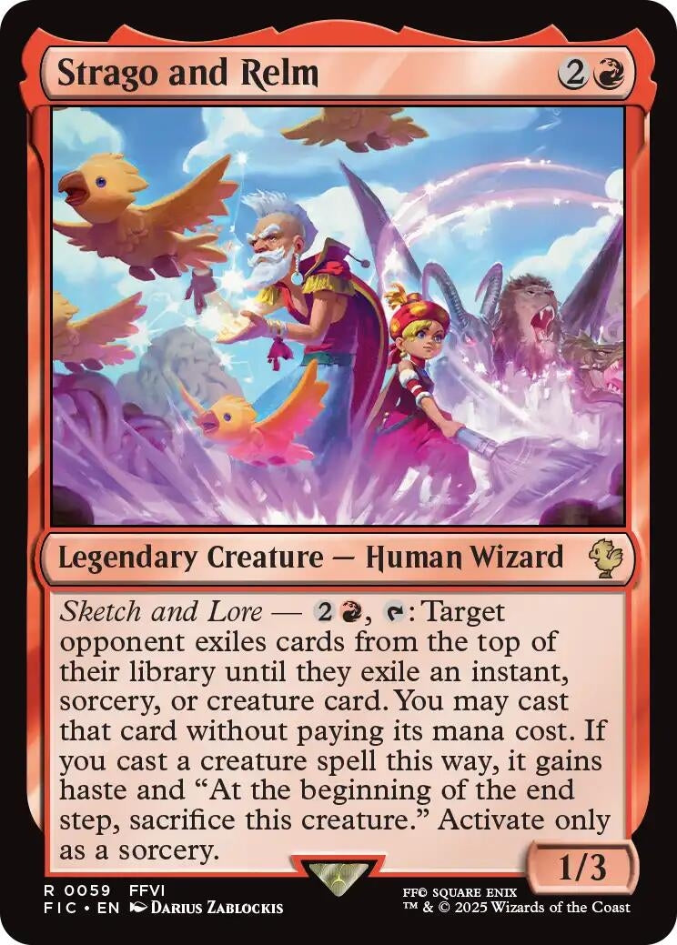 Image for Strago and Relm (Surge Foil) (59) - Magic: The Gathering