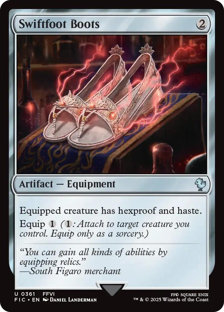 Image for Swiftfoot Boots (Surge Foil) (361) - Magic: The Gathering