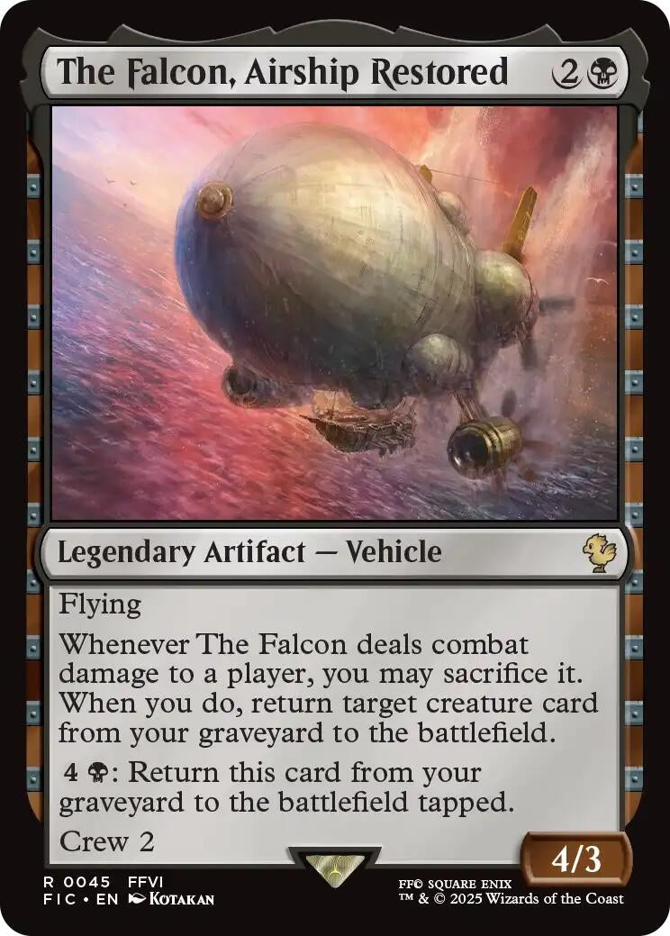 Image for The Falcon, Airship Restored (Surge Foil) (45) - Magic: The Gathering