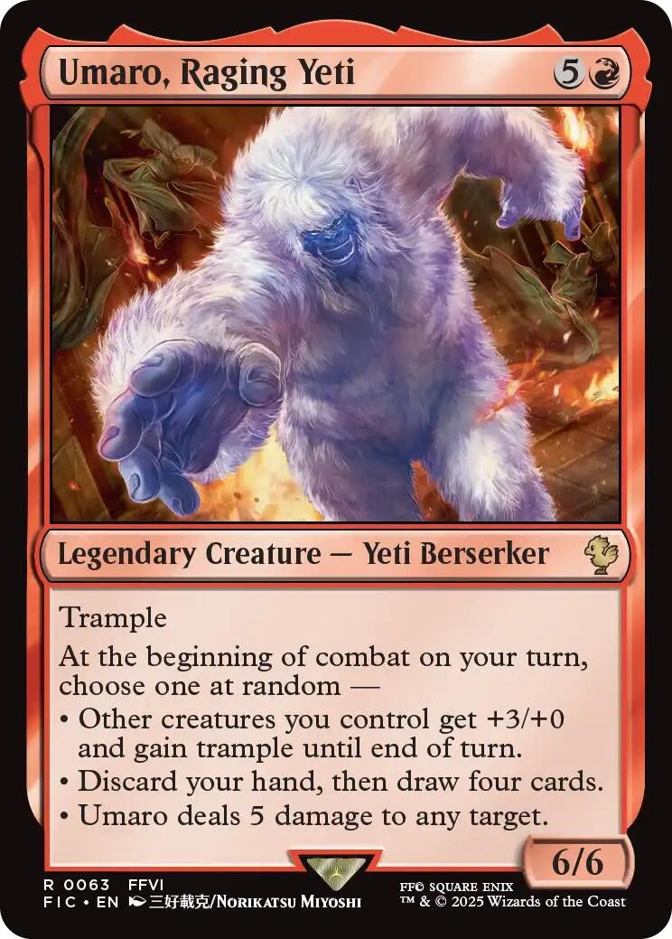 Image for Umaro, Raging Yeti (Surge Foil) (63) - Magic: The Gathering