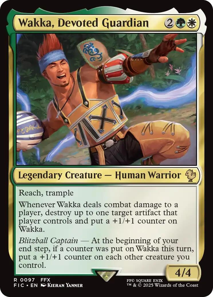 Image for Wakka, Devoted Guardian (Surge Foil) (97) - Magic: The Gathering