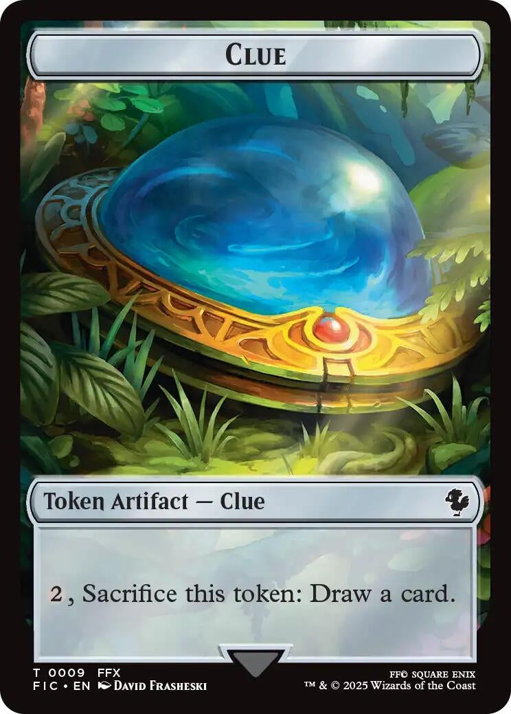 Image for Clue // Treasure Double-Sided Token (Surge Foil) (9 // 36) - Magic: The Gathering