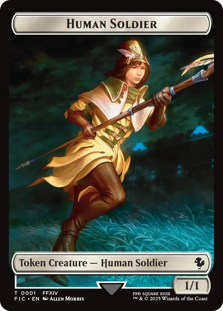 Image for Human Soldier // Hero (0009) Double-Sided Token (1 // 9) - Magic: The Gathering