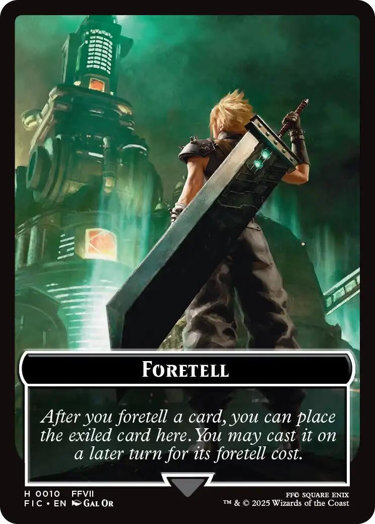 Image for Foretell // Treasure Double-Sided Token (Surge Foil) (10 // 36) - Magic: The Gathering