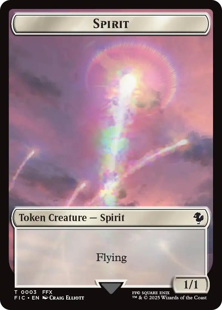 Image for Spirit // Hero (0027) Double-Sided Token (Surge Foil) (3 // 27) - Magic: The Gathering