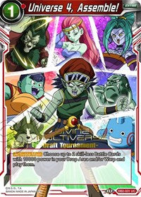 Universe 4, Assemble! (Divine Multiverse Draft Tournament) (DB2-031) [Tournament Promotion Cards] | Red Riot Games CA