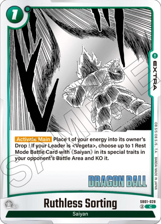 Image for Ruthless Sorting (SB01-028) (Manga Booster 01) - Dragon Ball Super: Fusion World