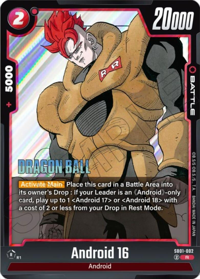Image for Android 16 (SB01-002) (Manga Booster 01) - Dragon Ball Super: Fusion World