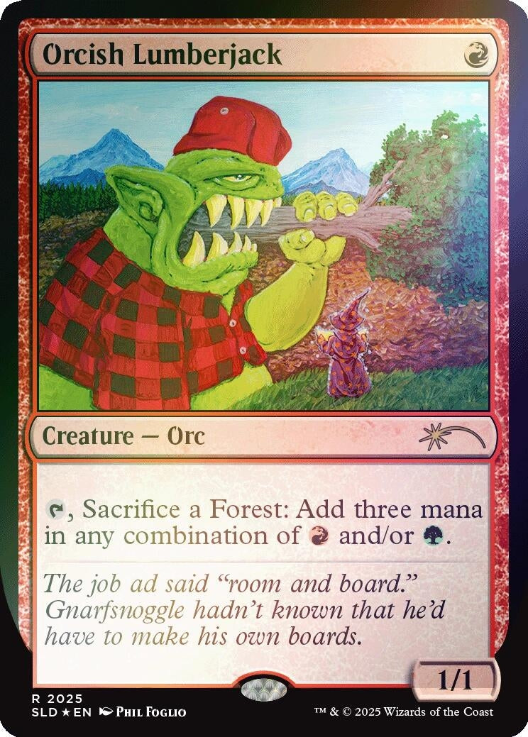 Image for Orcish Lumberjack (2025) (Rainbow Foil) (2025) - Magic: The Gathering