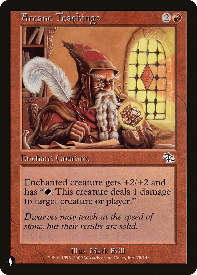 Image for Arcane Teachings (Misprint) (78/143) - Magic: The Gathering