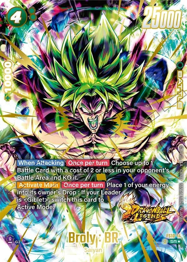 Image for Broly : BR (Bonus Pack Alternate Art) (FS10-14) (Starter Deck 10: Giblet) - Dragon Ball Super: Fusion World