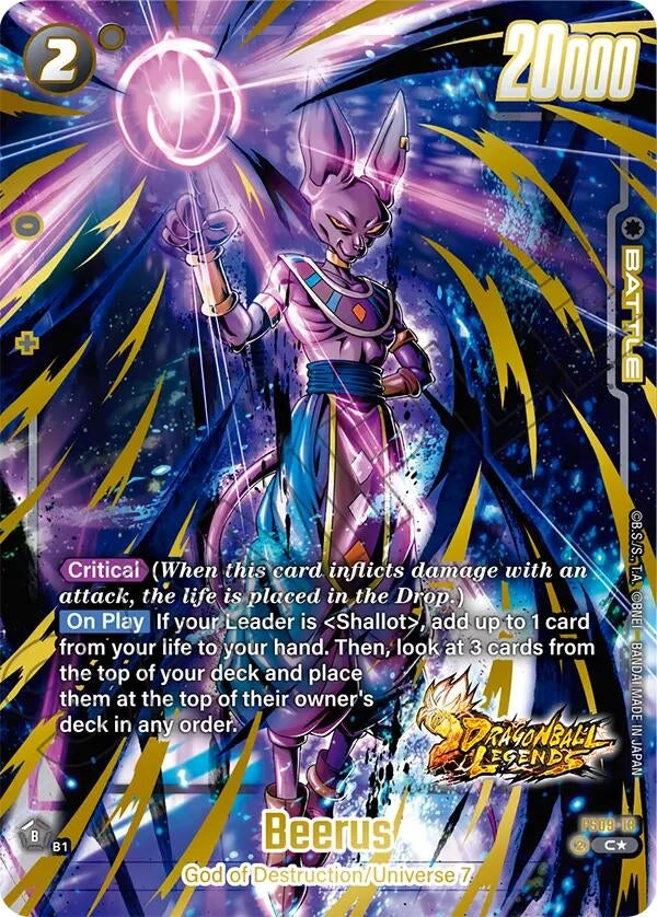 Image for Beerus (Bonus Pack Alternate Art) (FS09-13) (Starter Deck 9: Shallot) - Dragon Ball Super: Fusion World