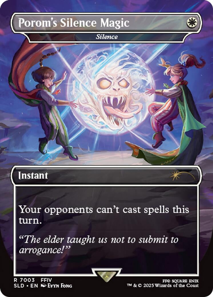 Image for Porom's Silence Magic - Silence (Rainbow Foil) (7003) - Magic: The Gathering