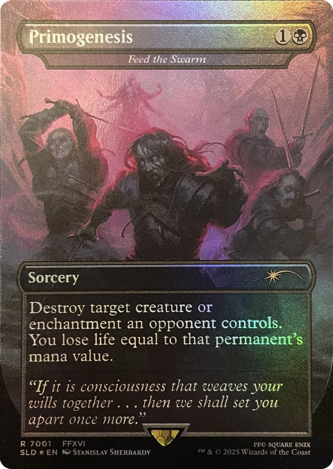 Image for Primogenesis - Feed the Swarm (Rainbow Foil) (7001) - Magic: The Gathering