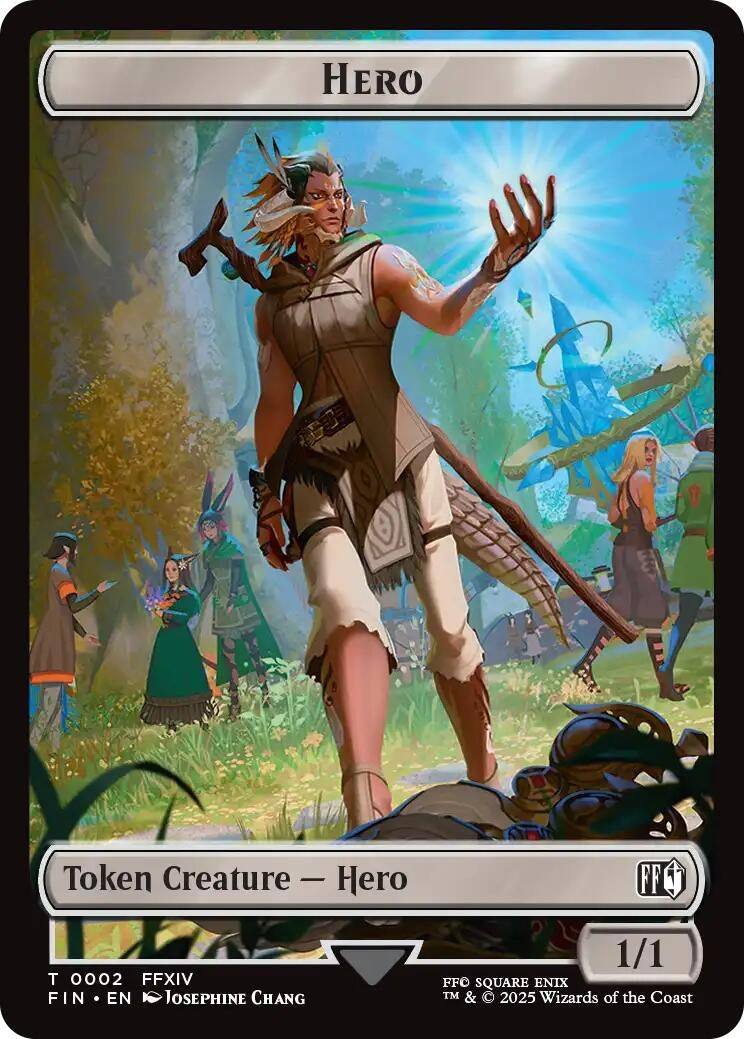 Image for Hero (0002) // Hero (0007) Double-Sided Token (2 // 7) (FINAL FANTASY) - Magic: The Gathering