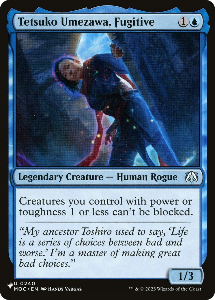 Image for Tetsuko Umezawa, Fugitive (MOC) (240) - Magic: The Gathering