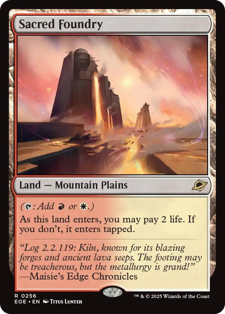 Image for Sacred Foundry (256) (Edge of Eternities) - Magic: The Gathering